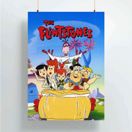 Onyourcases The Flinstones Custom Poster Awesome Silk Poster Wall Decor Home Decoration Wall Art Satin Silky Decorative Wallpaper Personalized Wall Hanging 20x14 Inch 24x35 Inch Poster