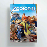 Onyourcases Zootopia Cartoon Custom Poster Awesome Silk Poster Wall Decor Home Decoration Wall Art Satin Silky Decorative Wallpaper Personalized Wall Hanging 20x14 Inch 24x35 Inch Poster