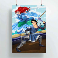 Onyourcases Ariel and Eric as Avatar The Last Airbender Custom Poster Best Silk Poster Wall Decor Home Decoration Wall Art Satin Silky Decorative Wallpaper Personalized Wall Hanging 20x14 Inch 24x35 Inch Poster