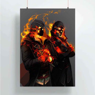Onyourcases Assassins Creed Syndicate The Frye Twins Custom Poster Best Silk Poster Wall Decor Home Decoration Wall Art Satin Silky Decorative Wallpaper Personalized Wall Hanging 20x14 Inch 24x35 Inch Poster