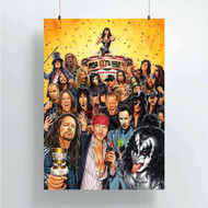 Onyourcases Axl Rose Ozzy Osbourne James Hetfield Gene Simmons All Rocker Custom Poster Best Silk Poster Wall Decor Home Decoration Wall Art Satin Silky Decorative Wallpaper Personalized Wall Hanging 20x14 Inch 24x35 Inch Poster