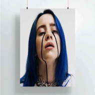 Onyourcases Billie Eilish Products Custom Poster Best Silk Poster Wall Decor Home Decoration Wall Art Satin Silky Decorative Wallpaper Personalized Wall Hanging 20x14 Inch 24x35 Inch Poster