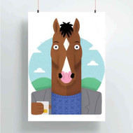 Onyourcases Bo Jack Horseman Drink Custom Poster Best Silk Poster Wall Decor Home Decoration Wall Art Satin Silky Decorative Wallpaper Personalized Wall Hanging 20x14 Inch 24x35 Inch Poster