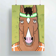 Onyourcases Bojack Horseman Face Custom Poster Best Silk Poster Wall Decor Home Decoration Wall Art Satin Silky Decorative Wallpaper Personalized Wall Hanging 20x14 Inch 24x35 Inch Poster