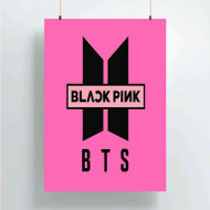 Onyourcases BTS Blackpink Custom Poster Best Silk Poster Wall Decor Home Decoration Wall Art Satin Silky Decorative Wallpaper Personalized Wall Hanging 20x14 Inch 24x35 Inch Poster