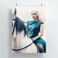 Onyourcases Daenerys Targaryen Game of Thrones Custom Poster Best Silk Poster Wall Decor Home Decoration Wall Art Satin Silky Decorative Wallpaper Personalized Wall Hanging 20x14 Inch 24x35 Inch Poster