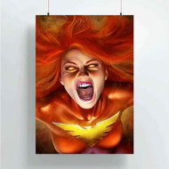 Onyourcases Dark Phoenix Custom Poster Best Silk Poster Wall Decor Home Decoration Wall Art Satin Silky Decorative Wallpaper Personalized Wall Hanging 20x14 Inch 24x35 Inch Poster