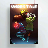 Onyourcases Frisk and Chara Undertale Custom Poster Best Silk Poster Wall Decor Home Decoration Wall Art Satin Silky Decorative Wallpaper Personalized Wall Hanging 20x14 Inch 24x35 Inch Poster