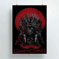 Onyourcases Game of Thrones Star Wars Darth Vader Custom Poster Best Silk Poster Wall Decor Home Decoration Wall Art Satin Silky Decorative Wallpaper Personalized Wall Hanging 20x14 Inch 24x35 Inch Poster