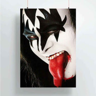Onyourcases Gene Simmons Kiss Custom Poster Best Silk Poster Wall Decor Home Decoration Wall Art Satin Silky Decorative Wallpaper Personalized Wall Hanging 20x14 Inch 24x35 Inch Poster