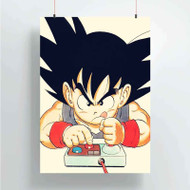 Onyourcases Goku Playing Game Dragon Ball Custom Poster Best Silk Poster Wall Decor Home Decoration Wall Art Satin Silky Decorative Wallpaper Personalized Wall Hanging 20x14 Inch 24x35 Inch Poster