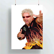 Onyourcases Guy Fieri Custom Poster Best Silk Poster Wall Decor Home Decoration Wall Art Satin Silky Decorative Wallpaper Personalized Wall Hanging 20x14 Inch 24x35 Inch Poster