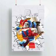 Onyourcases Harley Quinn LEgo Custom Poster Best Silk Poster Wall Decor Home Decoration Wall Art Satin Silky Decorative Wallpaper Personalized Wall Hanging 20x14 Inch 24x35 Inch Poster