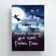 Onyourcases I am a Lost Boy from Neverland Peter Pan Custom Poster Best Silk Poster Wall Decor Home Decoration Wall Art Satin Silky Decorative Wallpaper Personalized Wall Hanging 20x14 Inch 24x35 Inch Poster