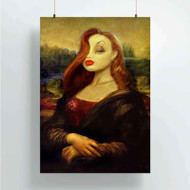 Onyourcases Jessica Rabbit Monalisa Custom Poster Best Silk Poster Wall Decor Home Decoration Wall Art Satin Silky Decorative Wallpaper Personalized Wall Hanging 20x14 Inch 24x35 Inch Poster