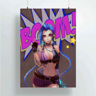 Onyourcases Jinx Boom League of Legends Custom Poster Best Silk Poster Wall Decor Home Decoration Wall Art Satin Silky Decorative Wallpaper Personalized Wall Hanging 20x14 Inch 24x35 Inch Poster