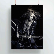 Onyourcases Joe Perry Aerosmith Custom Poster Best Silk Poster Wall Decor Home Decoration Wall Art Satin Silky Decorative Wallpaper Personalized Wall Hanging 20x14 Inch 24x35 Inch Poster