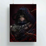 Onyourcases Kitana Mortal Kombat X Custom Poster Best Silk Poster Wall Decor Home Decoration Wall Art Satin Silky Decorative Wallpaper Personalized Wall Hanging 20x14 Inch 24x35 Inch Poster