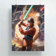 Onyourcases Luke Skywalker Star Wars Custom Poster Best Silk Poster Wall Decor Home Decoration Wall Art Satin Silky Decorative Wallpaper Personalized Wall Hanging 20x14 Inch 24x35 Inch Poster