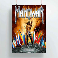 Onyourcases Manowar Kings Of Metal Custom Poster Best Silk Poster Wall Decor Home Decoration Wall Art Satin Silky Decorative Wallpaper Personalized Wall Hanging 20x14 Inch 24x35 Inch Poster