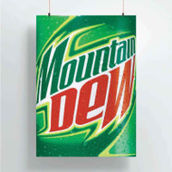 Onyourcases Mountain Dew Custom Poster Best Silk Poster Wall Decor Home Decoration Wall Art Satin Silky Decorative Wallpaper Personalized Wall Hanging 20x14 Inch 24x35 Inch Poster