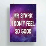 Onyourcases Mr Stark I Don t Feel So Good Custom Poster Best Silk Poster Wall Decor Home Decoration Wall Art Satin Silky Decorative Wallpaper Personalized Wall Hanging 20x14 Inch 24x35 Inch Poster