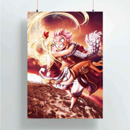 Onyourcases Natsu Dragneel and Lucy Fairy Tail Custom Poster Best Silk Poster Wall Decor Home Decoration Wall Art Satin Silky Decorative Wallpaper Personalized Wall Hanging 20x14 Inch 24x35 Inch Poster