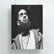 Onyourcases Nipsey Hussle Custom Poster Best Silk Poster Wall Decor Home Decoration Wall Art Satin Silky Decorative Wallpaper Personalized Wall Hanging 20x14 Inch 24x35 Inch Poster