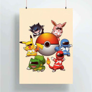 Onyourcases Pokemon Rangers Custom Poster Best Silk Poster Wall Decor Home Decoration Wall Art Satin Silky Decorative Wallpaper Personalized Wall Hanging 20x14 Inch 24x35 Inch Poster