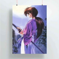 Onyourcases Samurai X Rurouni Kenshin Products Custom Poster Best Silk Poster Wall Decor Home Decoration Wall Art Satin Silky Decorative Wallpaper Personalized Wall Hanging 20x14 Inch 24x35 Inch Poster