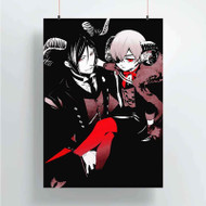 Onyourcases Sebastian Black Butler and Ciel Custom Poster Best Silk Poster Wall Decor Home Decoration Wall Art Satin Silky Decorative Wallpaper Personalized Wall Hanging 20x14 Inch 24x35 Inch Poster