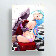 Onyourcases Sexy Jinx League of Legends Custom Poster Best Silk Poster Wall Decor Home Decoration Wall Art Satin Silky Decorative Wallpaper Personalized Wall Hanging 20x14 Inch 24x35 Inch Poster