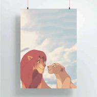 Onyourcases Simba and Nala Disney The Lion King Custom Poster Best Silk Poster Wall Decor Home Decoration Wall Art Satin Silky Decorative Wallpaper Personalized Wall Hanging 20x14 Inch 24x35 Inch Poster