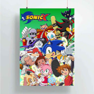 Onyourcases Sonic X Custom Poster Best Silk Poster Wall Decor Home Decoration Wall Art Satin Silky Decorative Wallpaper Personalized Wall Hanging 20x14 Inch 24x35 Inch Poster