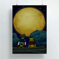 Onyourcases Sora Kingdom Hearts and Pooh Quotes Custom Poster Best Silk Poster Wall Decor Home Decoration Wall Art Satin Silky Decorative Wallpaper Personalized Wall Hanging 20x14 Inch 24x35 Inch Poster