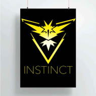 Onyourcases Team Instinct Pokemon Games Custom Poster Best Silk Poster Wall Decor Home Decoration Wall Art Satin Silky Decorative Wallpaper Personalized Wall Hanging 20x14 Inch 24x35 Inch Poster