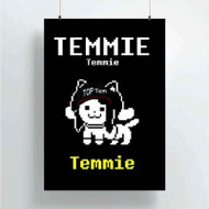 Onyourcases Temmie Undertale Custom Poster Best Silk Poster Wall Decor Home Decoration Wall Art Satin Silky Decorative Wallpaper Personalized Wall Hanging 20x14 Inch 24x35 Inch Poster