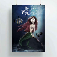 Onyourcases The Little Mermaid Tim Burton Custom Poster Best Silk Poster Wall Decor Home Decoration Wall Art Satin Silky Decorative Wallpaper Personalized Wall Hanging 20x14 Inch 24x35 Inch Poster