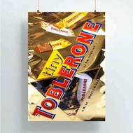 Onyourcases Toblerone Chocolate Custom Poster Best Silk Poster Wall Decor Home Decoration Wall Art Satin Silky Decorative Wallpaper Personalized Wall Hanging 20x14 Inch 24x35 Inch Poster
