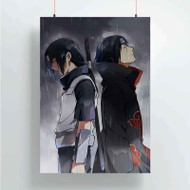 Onyourcases Uchiha Sasuke and Itachi Naruto Shippuden Custom Poster Best Silk Poster Wall Decor Home Decoration Wall Art Satin Silky Decorative Wallpaper Personalized Wall Hanging 20x14 Inch 24x35 Inch Poster