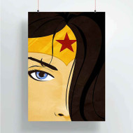 Onyourcases Wonder Woman Face Art Custom Poster Best Silk Poster Wall Decor Home Decoration Wall Art Satin Silky Decorative Wallpaper Personalized Wall Hanging 20x14 Inch 24x35 Inch Poster