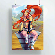 Onyourcases Yoko Gurren Lagann Custom Poster Best Silk Poster Wall Decor Home Decoration Wall Art Satin Silky Decorative Wallpaper Personalized Wall Hanging 20x14 Inch 24x35 Inch Poster