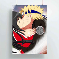 Onyourcases Ahri and Uzumaki Naruto Kiss Custom Poster Gift Silk Poster Wall Decor Home Decoration Wall Art Satin Silky Decorative Wallpaper Personalized Wall Hanging 20x14 Inch 24x35 Inch Poster