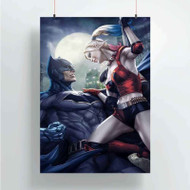 Onyourcases Batman Harley Quinn Custom Poster Gift Silk Poster Wall Decor Home Decoration Wall Art Satin Silky Decorative Wallpaper Personalized Wall Hanging 20x14 Inch 24x35 Inch Poster