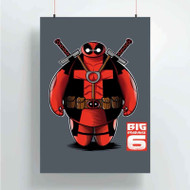 Onyourcases Baymax Deadpool Custom Poster Gift Silk Poster Wall Decor Home Decoration Wall Art Satin Silky Decorative Wallpaper Personalized Wall Hanging 20x14 Inch 24x35 Inch Poster