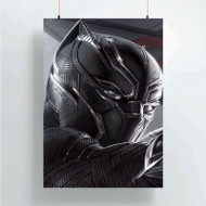Onyourcases Black Panther Custom Poster Gift Silk Poster Wall Decor Home Decoration Wall Art Satin Silky Decorative Wallpaper Personalized Wall Hanging 20x14 Inch 24x35 Inch Poster