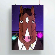 Onyourcases Bo Jack Horseman Night Custom Poster Gift Silk Poster Wall Decor Home Decoration Wall Art Satin Silky Decorative Wallpaper Personalized Wall Hanging 20x14 Inch 24x35 Inch Poster