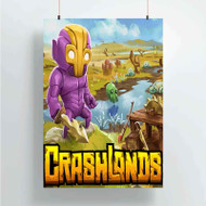 Onyourcases Crashlands Game Custom Poster Gift Silk Poster Wall Decor Home Decoration Wall Art Satin Silky Decorative Wallpaper Personalized Wall Hanging 20x14 Inch 24x35 Inch Poster