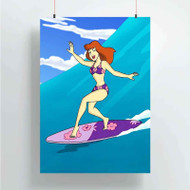 Onyourcases Daphne Scooby Doo Surf Custom Poster Gift Silk Poster Wall Decor Home Decoration Wall Art Satin Silky Decorative Wallpaper Personalized Wall Hanging 20x14 Inch 24x35 Inch Poster