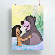 Onyourcases Disney Mowgli and Ballo The Jungle Book Custom Poster Gift Silk Poster Wall Decor Home Decoration Wall Art Satin Silky Decorative Wallpaper Personalized Wall Hanging 20x14 Inch 24x35 Inch Poster